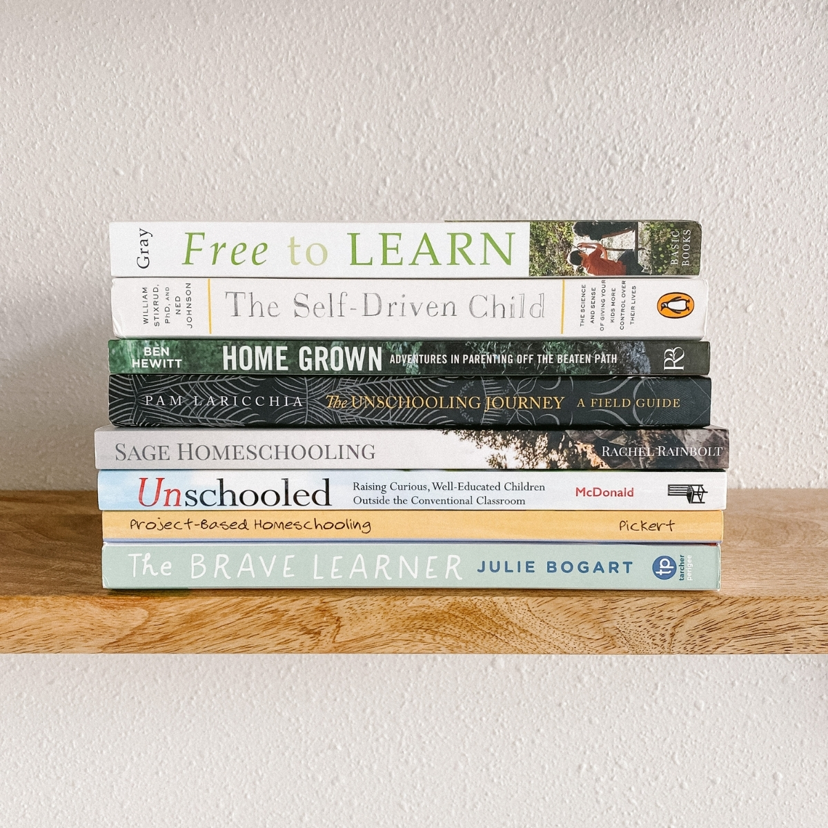 Stack of the best homeschooling books