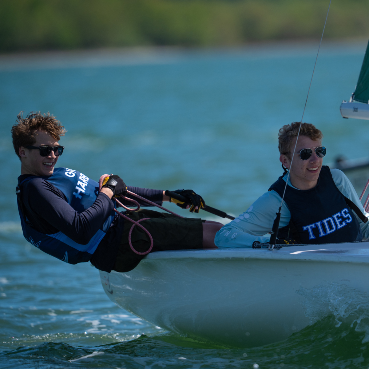 Racing an FJ sailboat